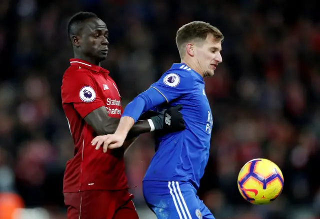 Marc Albrighton and Sadio Mane