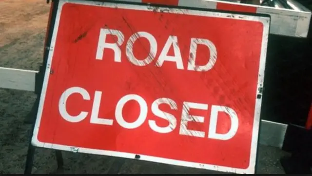 road closed sign