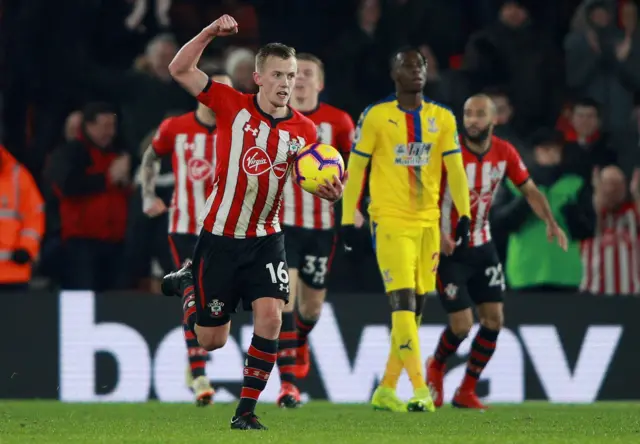 James Ward-Prowse celebrates