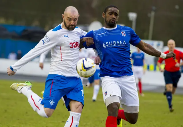 Kris Boyd could not find the net for Rangers back in March 2015