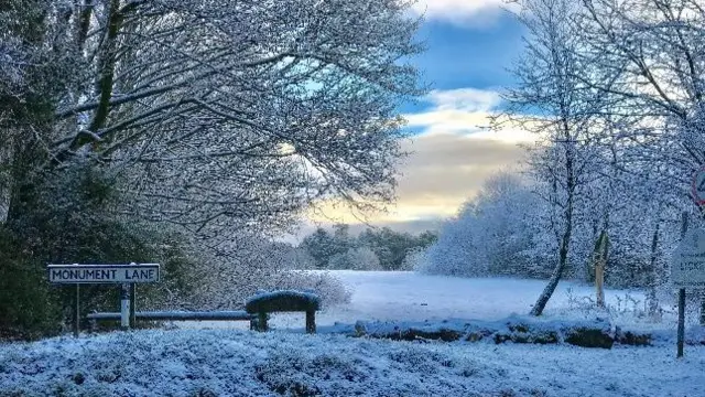 Lickey End snow