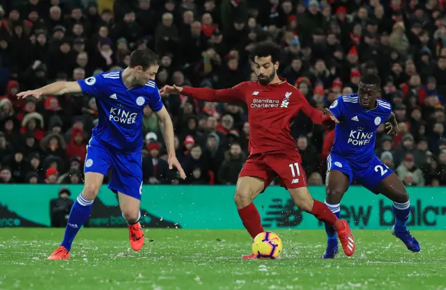 Mo Salah on the ball