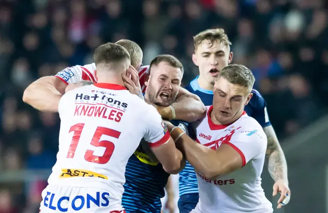 Saints tackle Wigan's Zak Hardaker