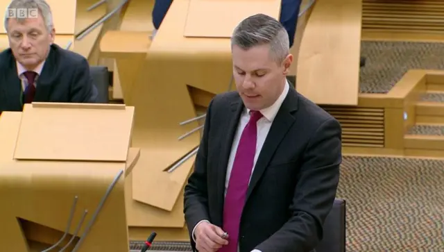 Finance Secretary Derek Mackay