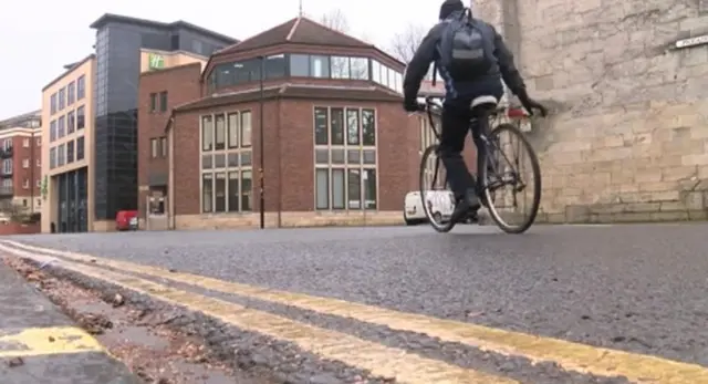 Cyclist on Piccadily