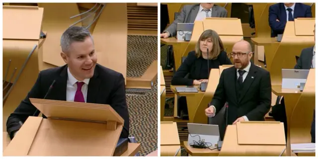 Finance Secretary Derek Mackay and Scottish Green Party co-convener Patrick Harvie have struck a deal