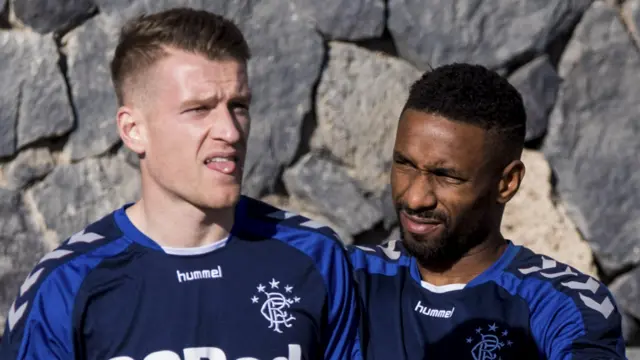 Rangers' Steven Davis and Jermain Defoe