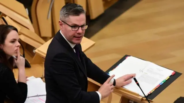 Finance Secretary Derek Mackay needs opposition backing to pass his budget plans