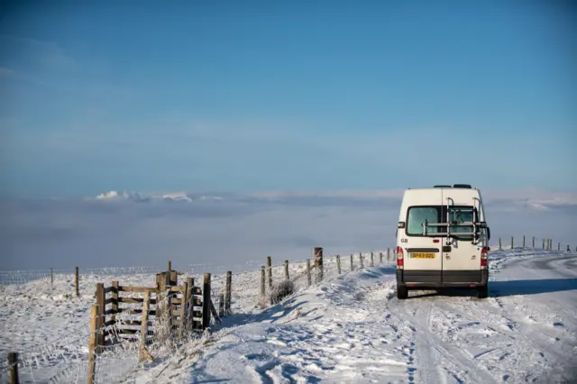 Snow in Beeley