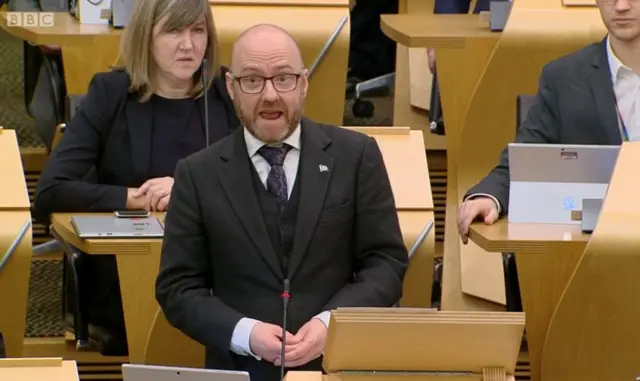 Scottish Green co-convener Patrick Harvie