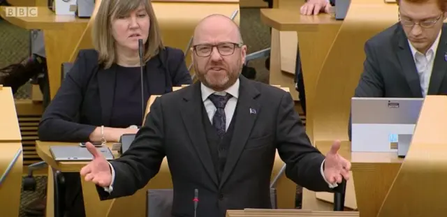 Scottish Green co-convener Patrick Harvie