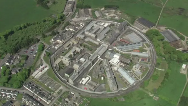 Aerial view of Dartmoor Prison