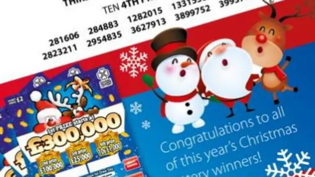 Christmas lottery ticket