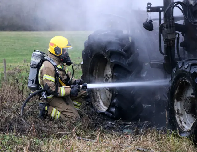 Tractor fire