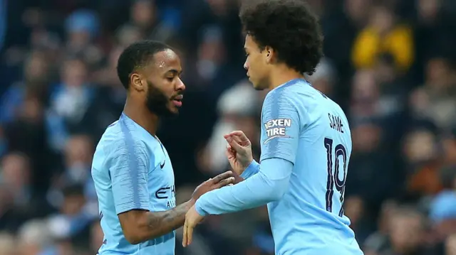 Raheem Sterling and Leroy Sane