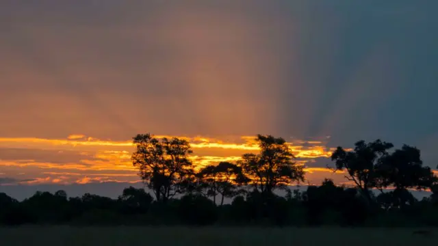 A sunrise pictured in Kenya