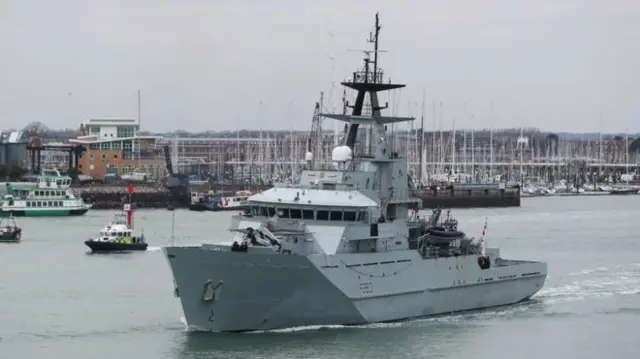 Royal Navy patrol ship