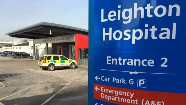 Leighton Hospital sign