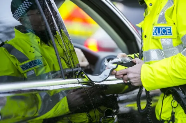 Breathalyzer. Pic: Liam McBurney/PA Wire