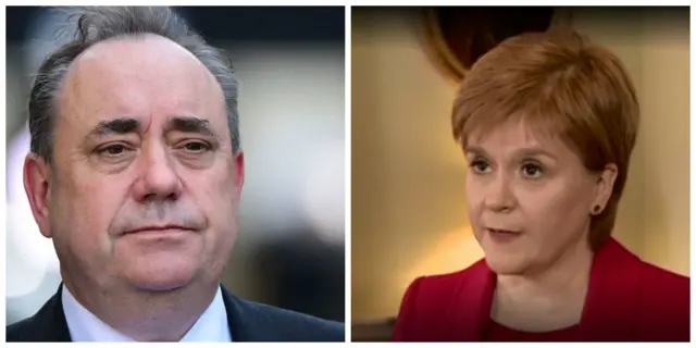 Alex Salmond and Nicola Sturgeon