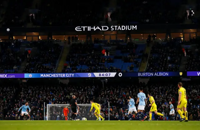 Manchester City 9-0 Burton Albion