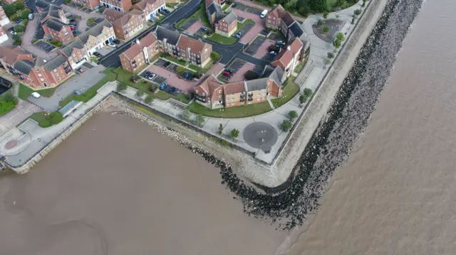 Aerial shot of part of Hull