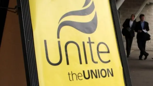 Unite union sign