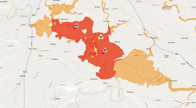 Flood map