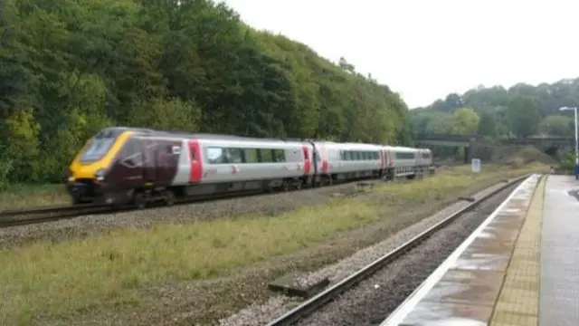 A crosscountry train