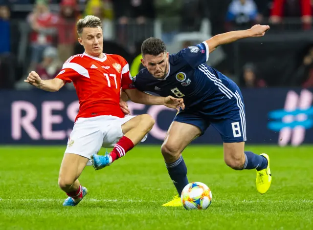 John McGinn has been industrious in the Scotland midfield