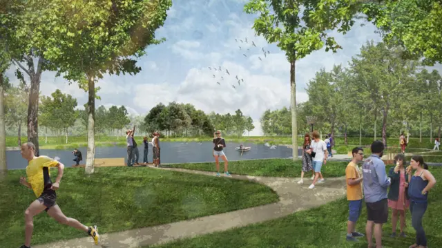 Boultham Park artists impression