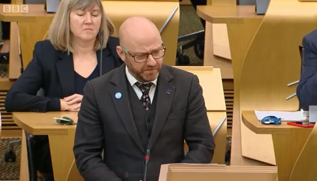 Scottish Green Party co-leader Patrick Harvie