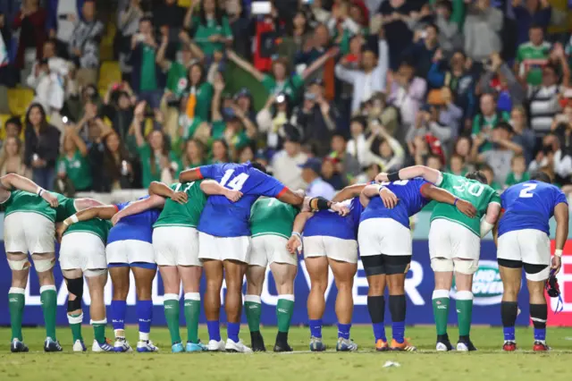 Ireland and Samoa bow