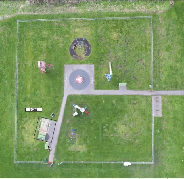 Drone shot of Amy's Park