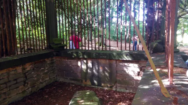 A folly within the grounds of the Kirklees Estate