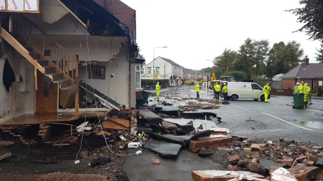 Damaged building