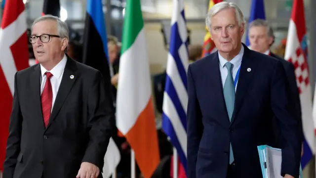 Michel Barnier and Jean-Claude Juncker