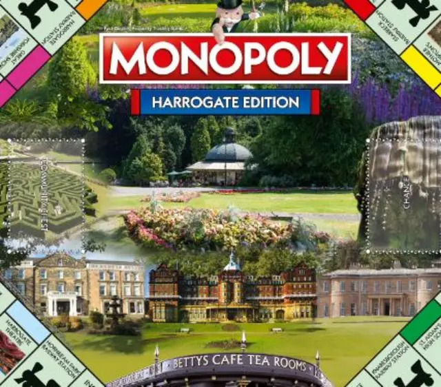 Harrogate Monopoly board