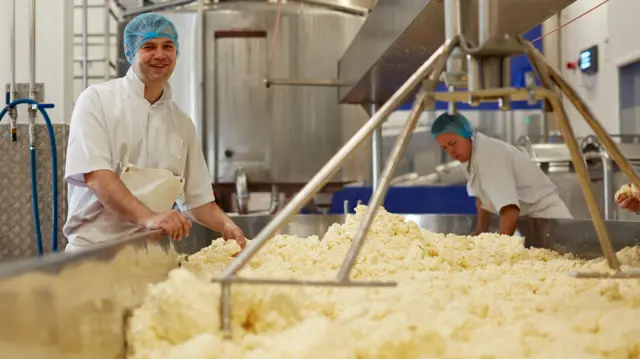 Staff at Wensleydale Creamery