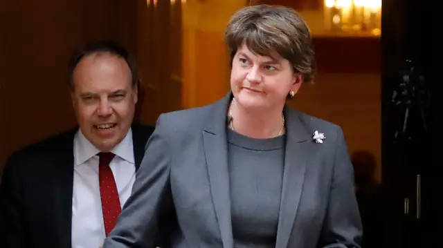 DUP deputy leader Nigel Dodds and leader Arlene Foster