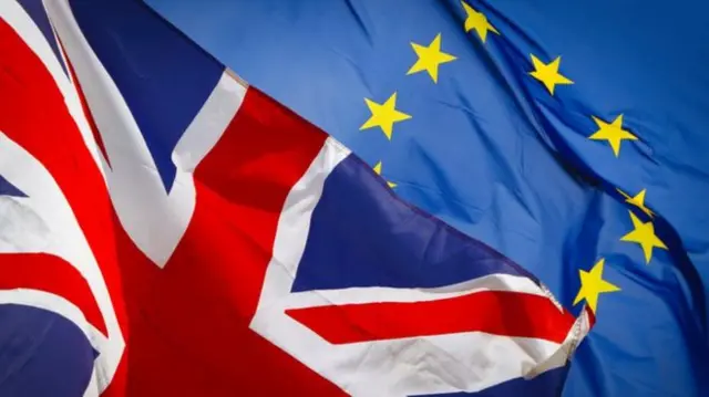 UK and EU flags