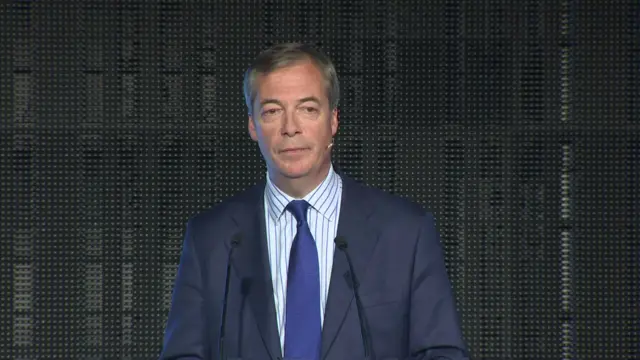 Brexit Party leader Nigel Farage