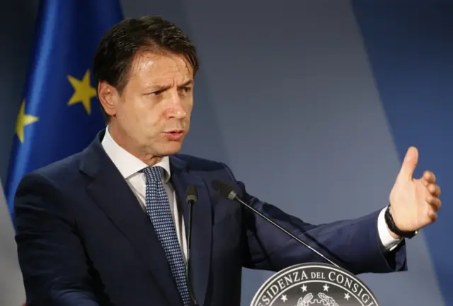 Italian Prime Minister Giuseppe Conte