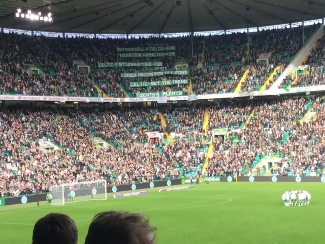 Celtic fans make their point about ticket prices