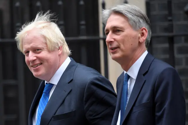 Philip Hammond and Boris Johnson