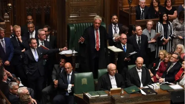 John Bercow and other MPs in the House of Commons