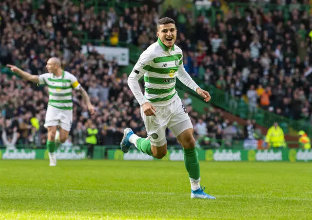 Mohamed Elyounoussi celebrates goal