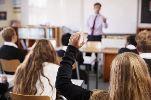 Stock image of school children