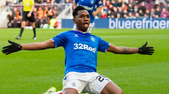 Alfredo Morelos equalised for Rangers