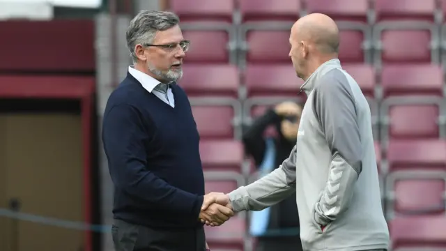 Hearts manager Craig Levein and Rangers assistant Gary McAllister